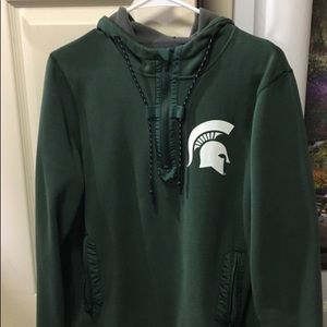 Michigan State Spartans quarter-zip hoodie